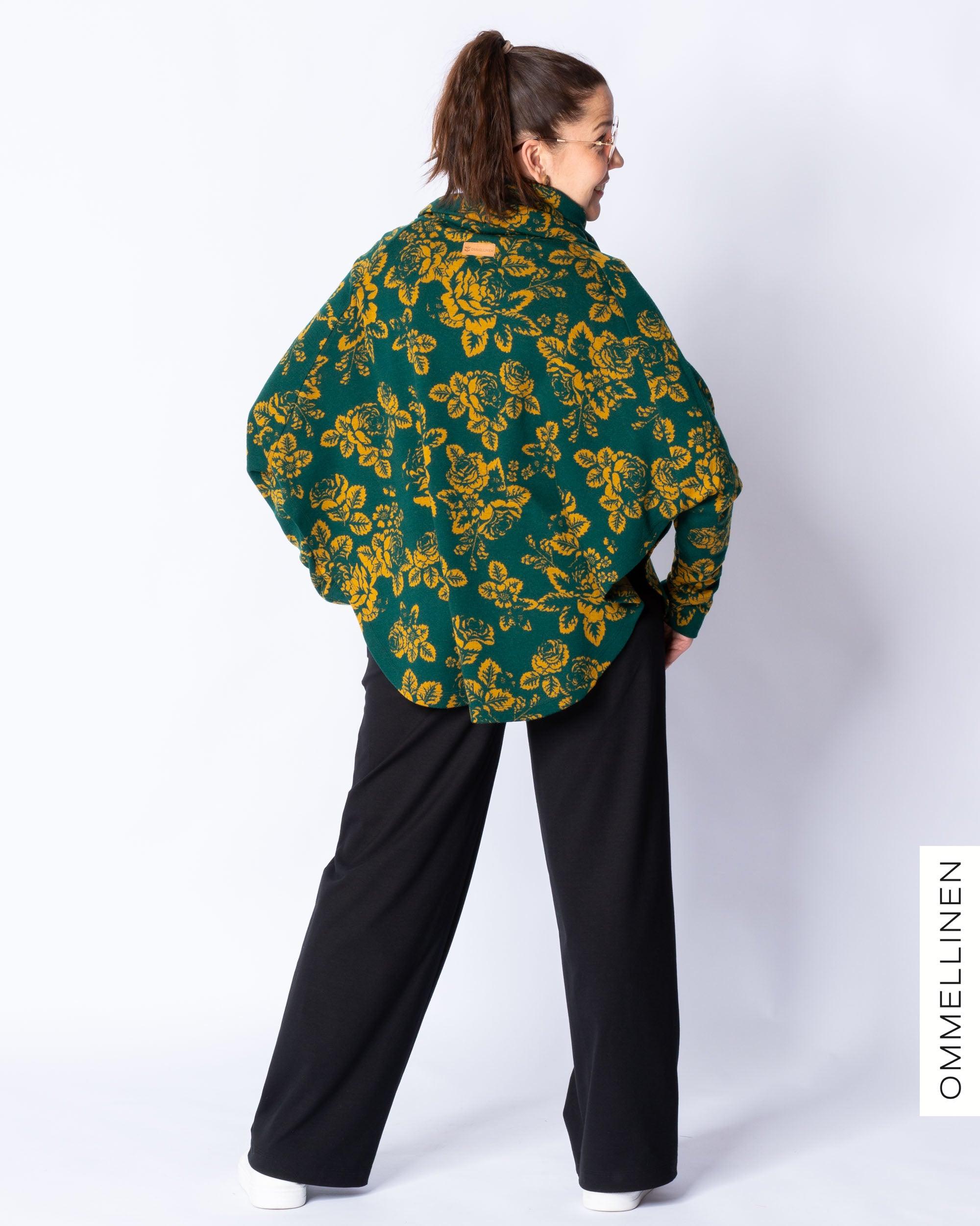 Pancho, Babushka Roses - vihreÀ/okra - Ommellinen