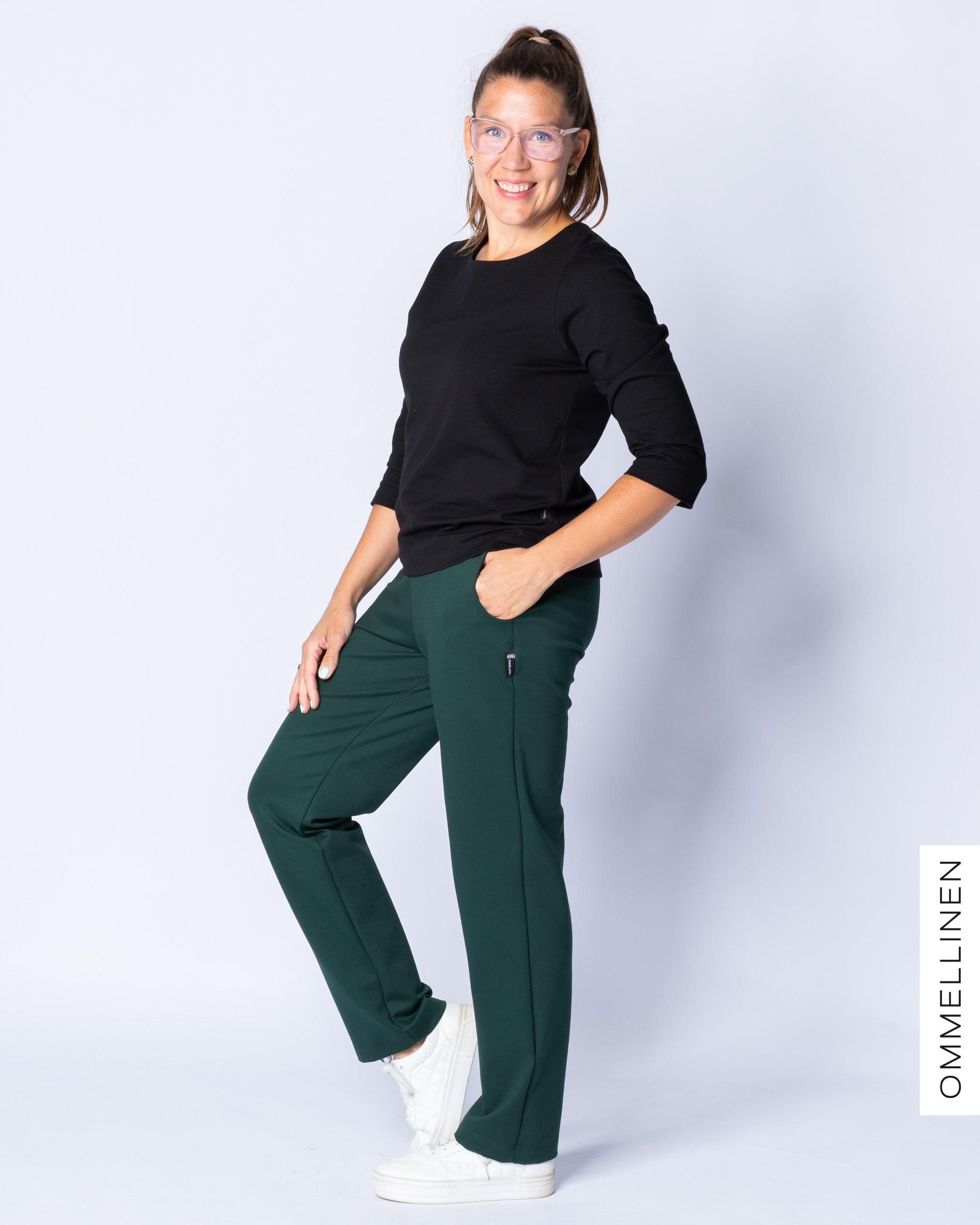 Perushousut, SmaragdinvihreÀ - Ommellinen