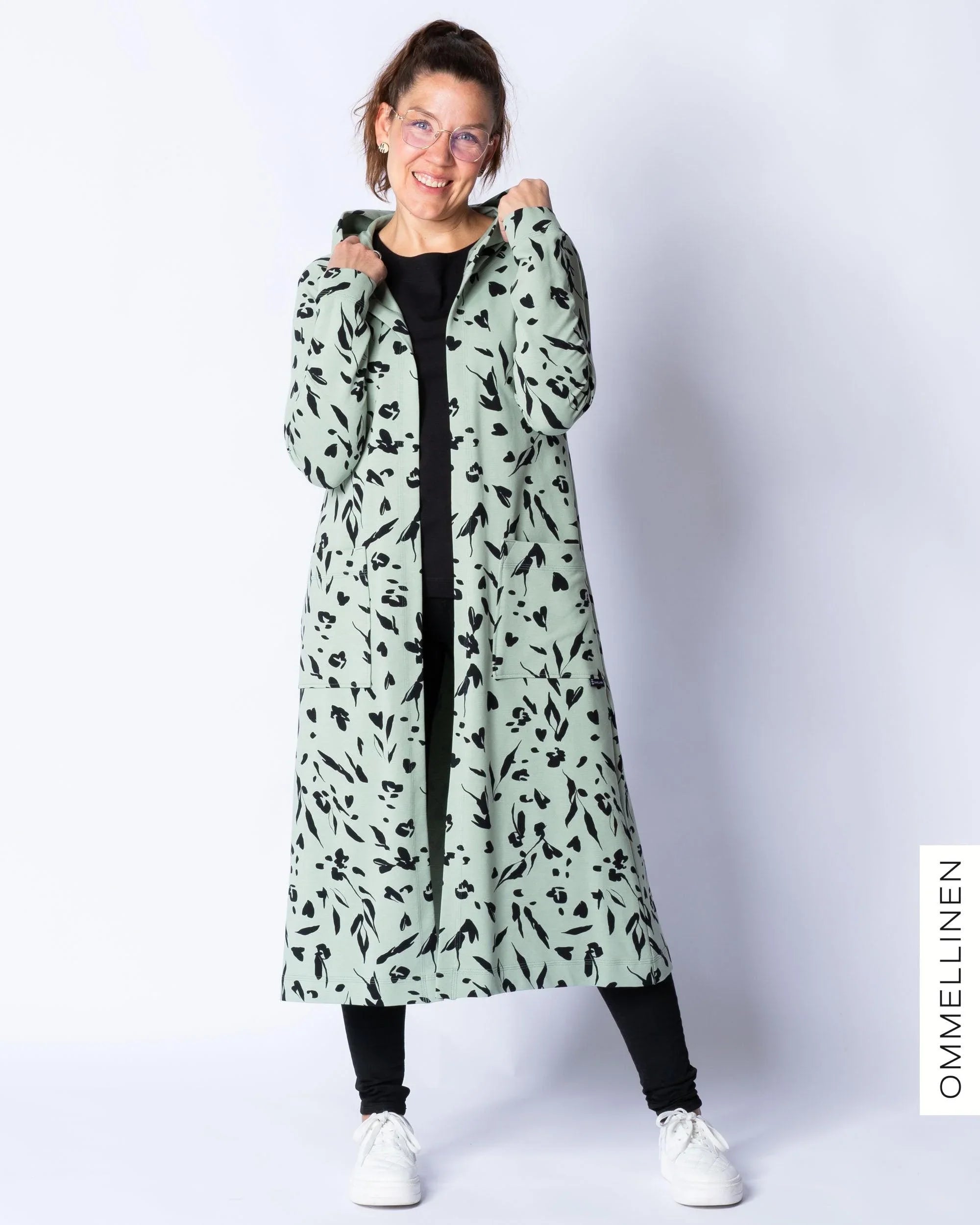 Rentoilutakki, SydÀnjemma - salvia - Ommellinen