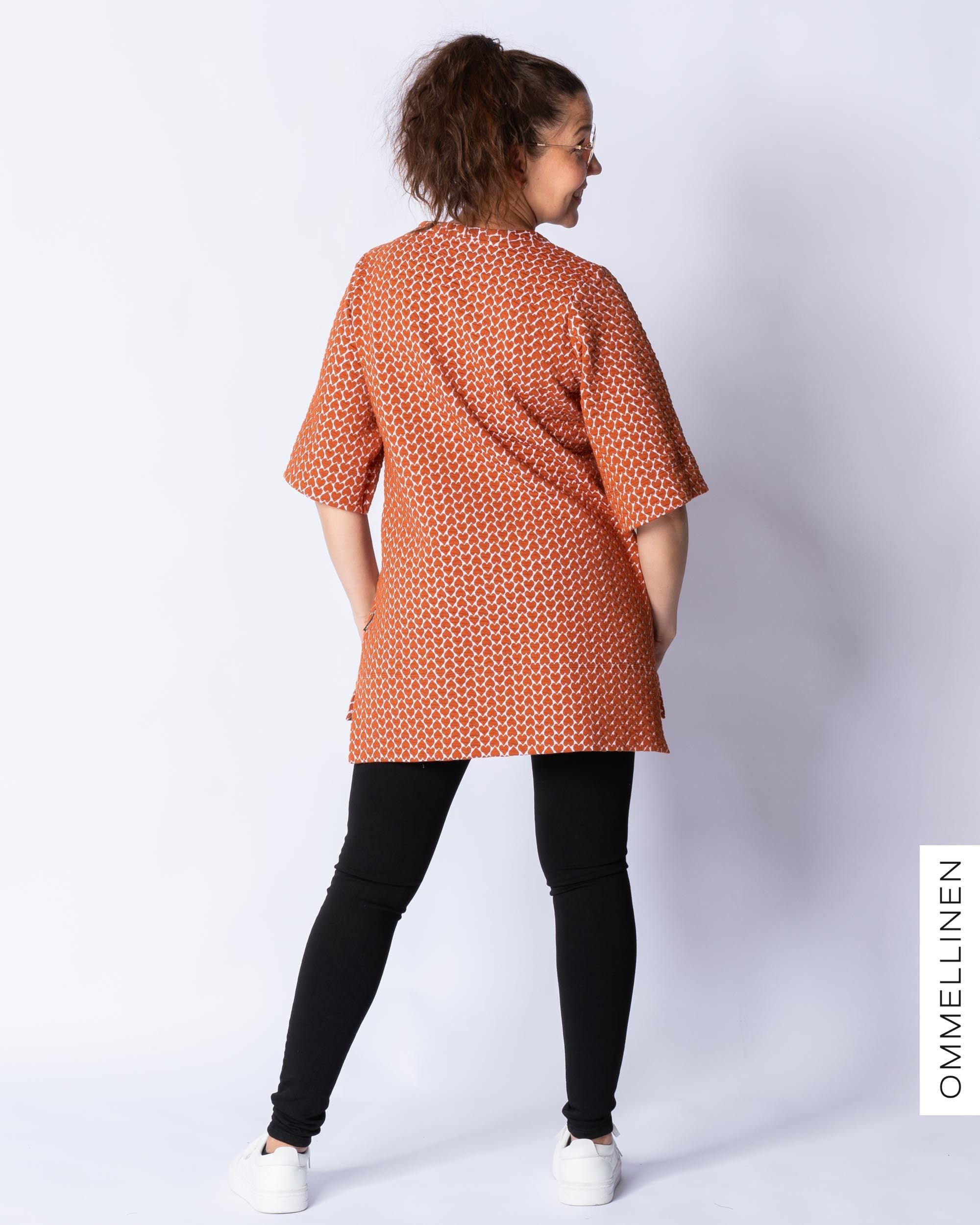 SydÀnpaita, valkoinen/poltettu oranssi - Ommellinen