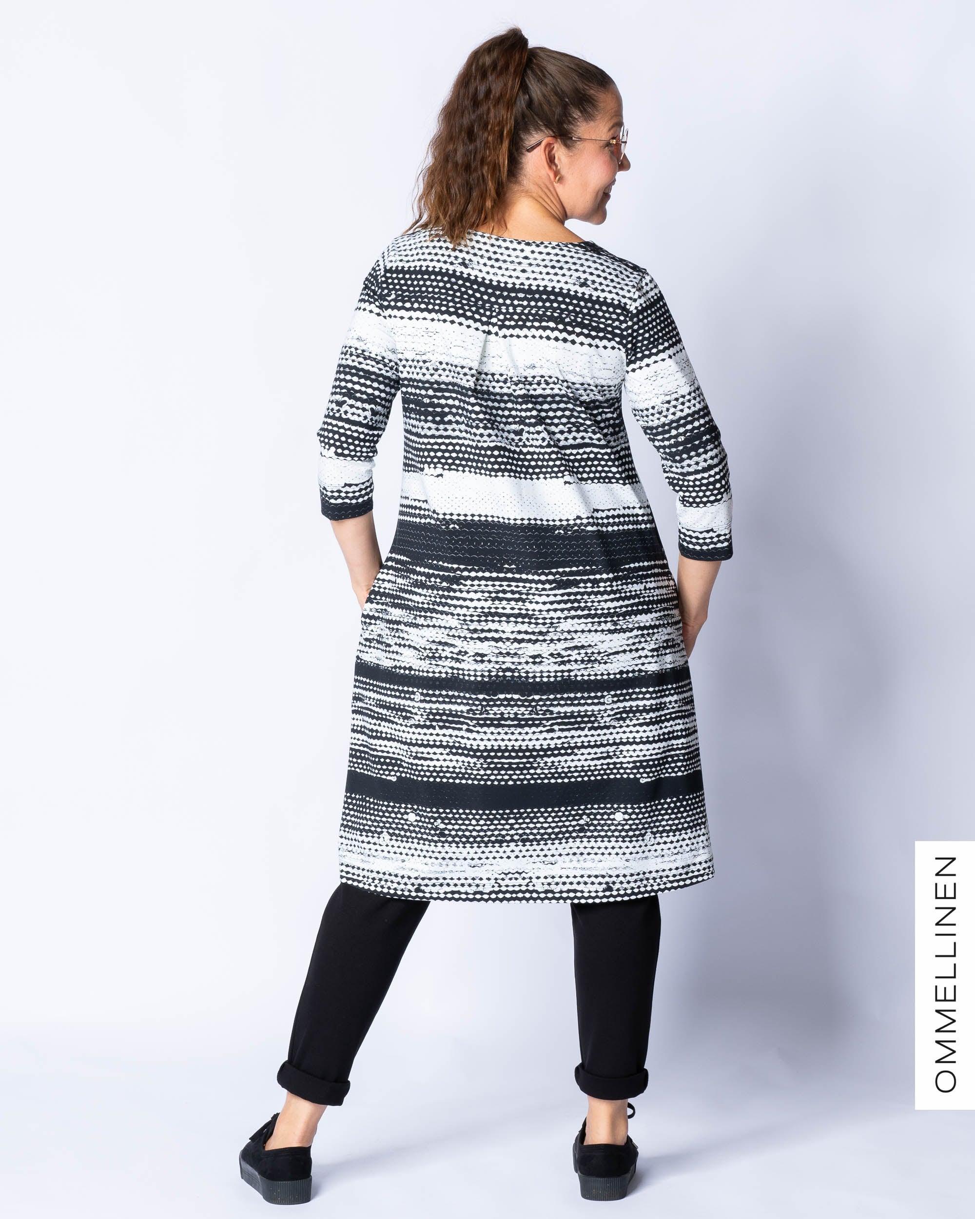 Vekkitunika, RĂ€sy - mustavalkoinen - Ommellinen