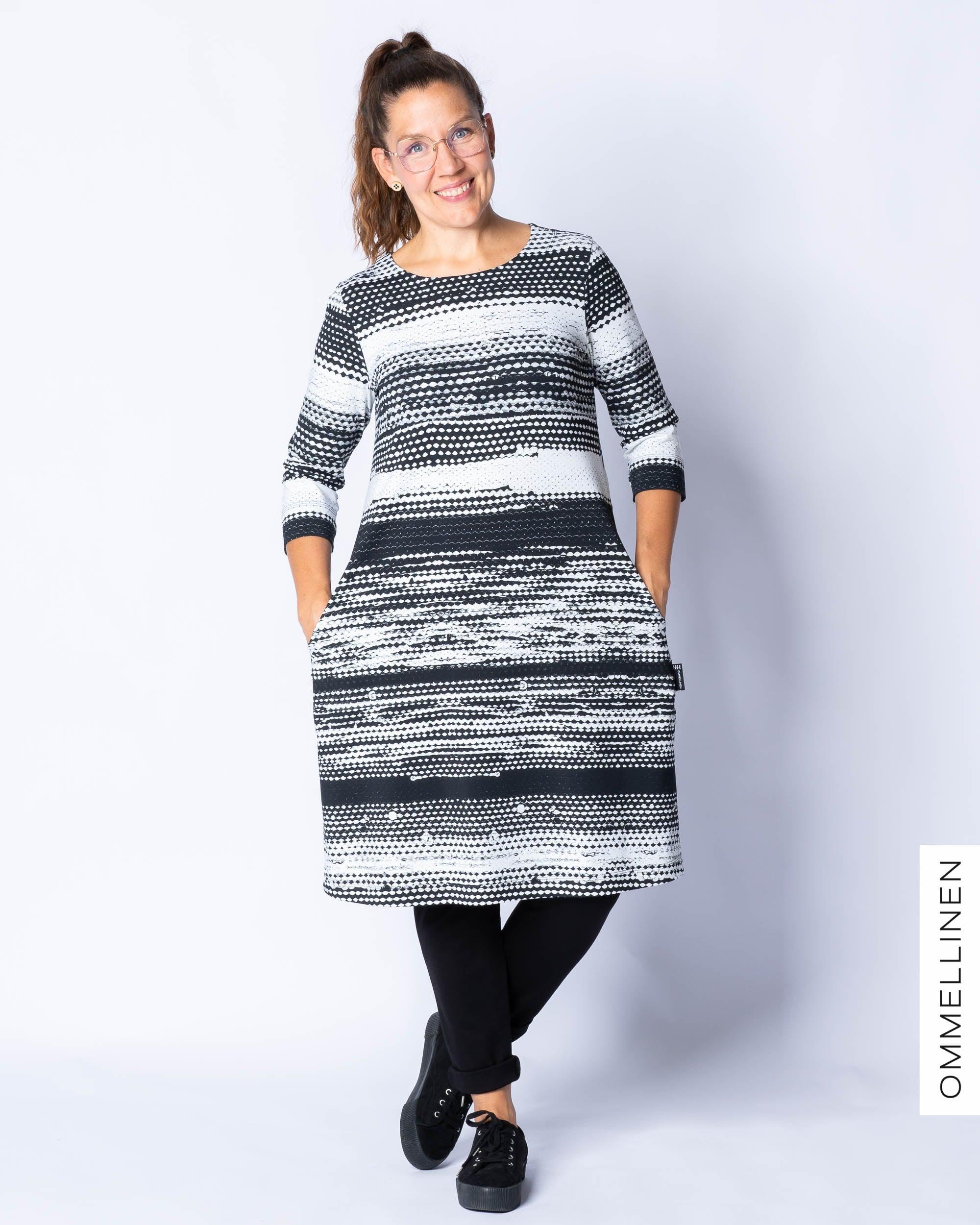 Vekkitunika, RĂ€sy - mustavalkoinen - Ommellinen