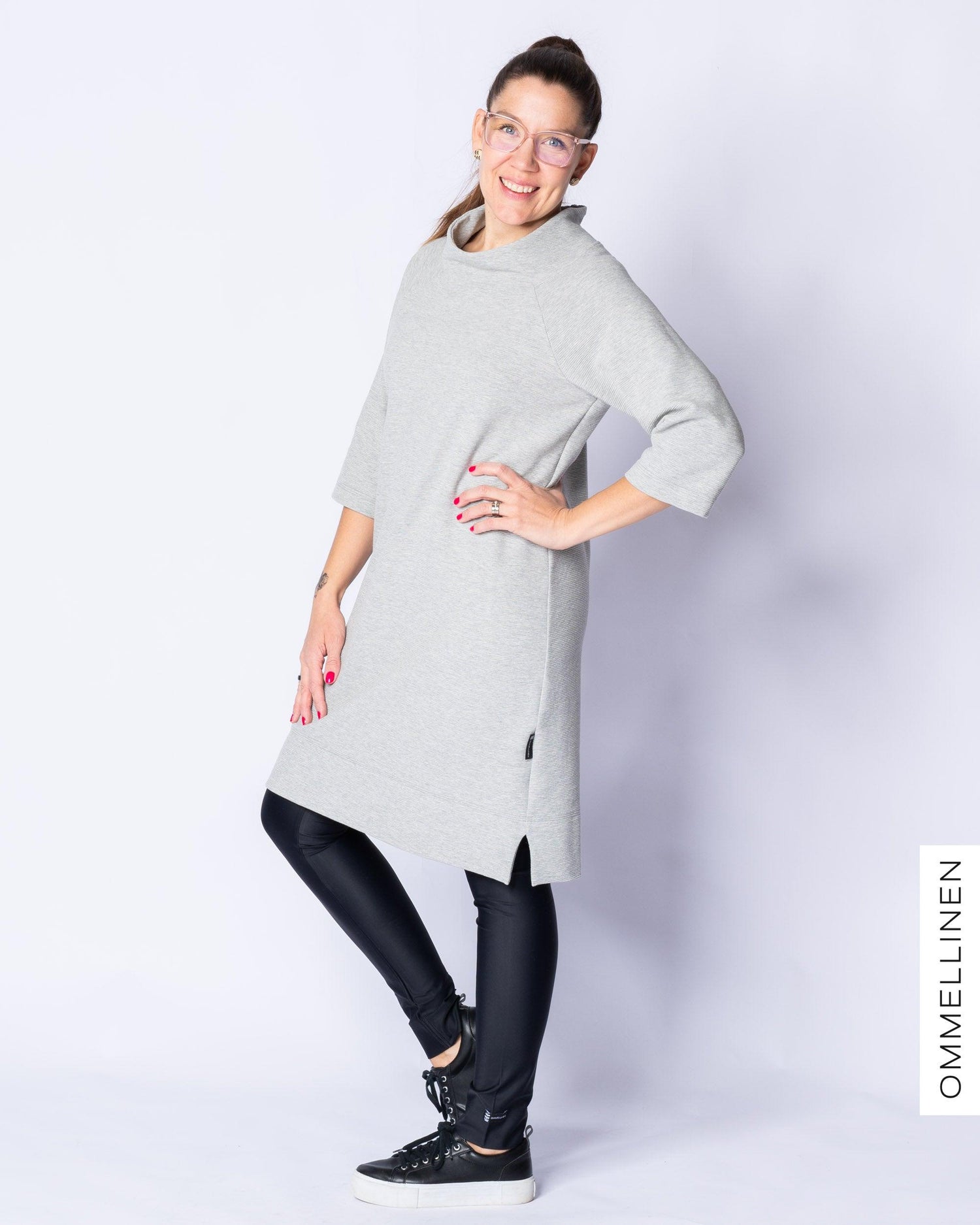 SÄRMÄ dress, melange grey