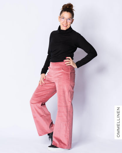 CORDUROY pants, rose