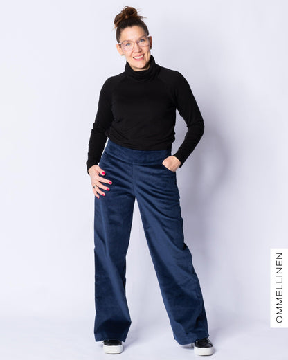 CORDUROY pants, blue