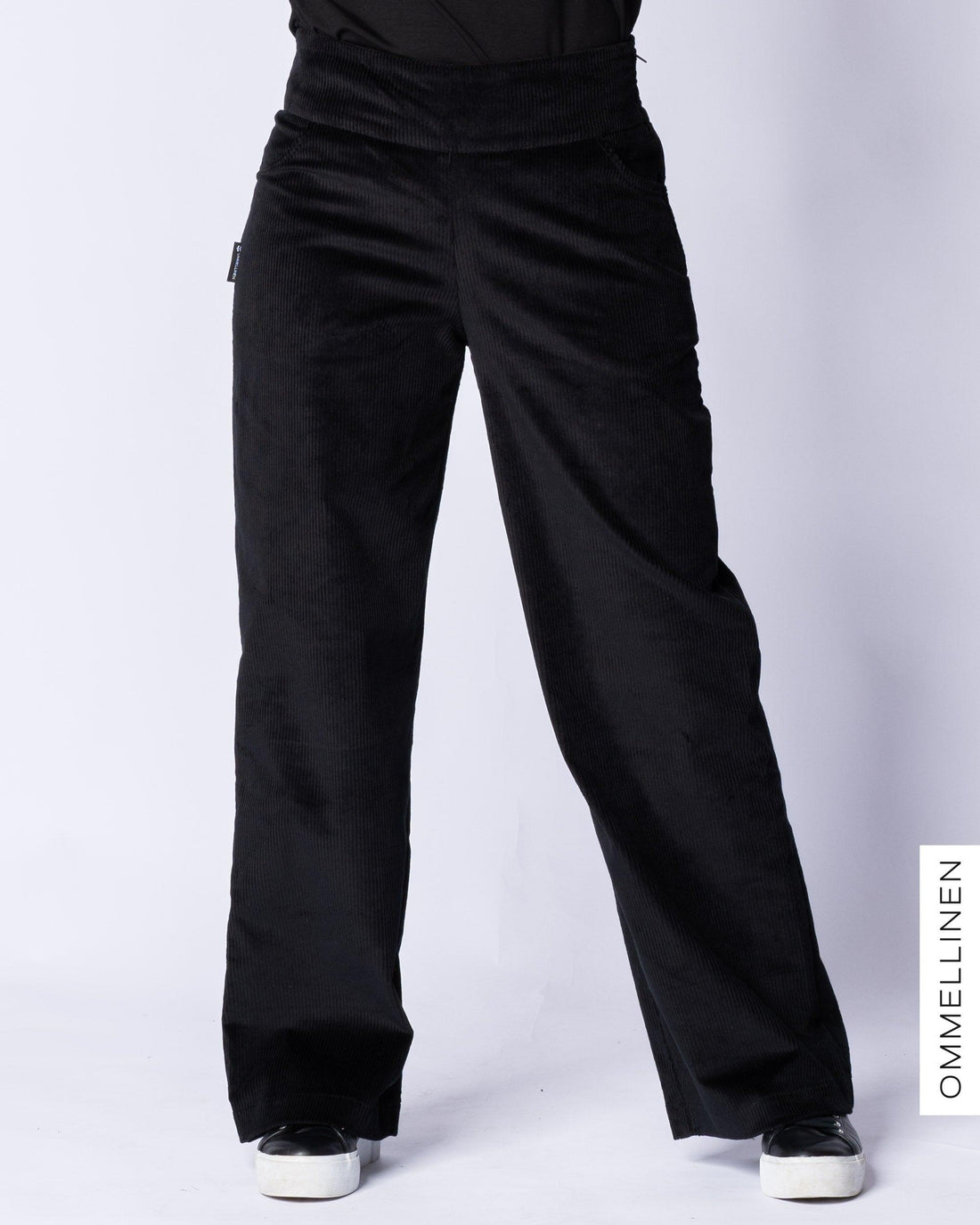 CORDUROY pants - NORMAL LENGTH, black