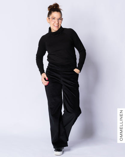 CORDUROY pants, black