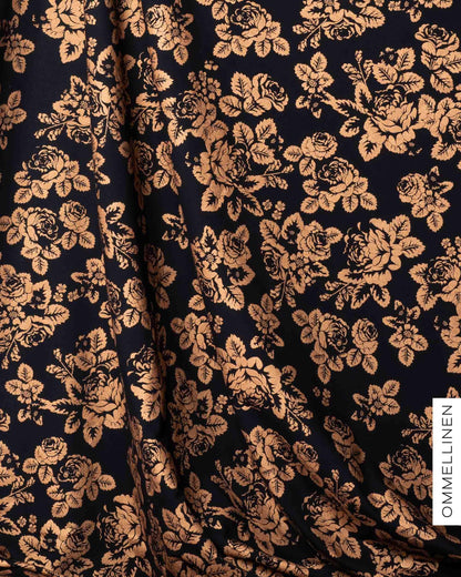 Glitteripainettu joustocollege - PALA, Babushka Roses - kupari