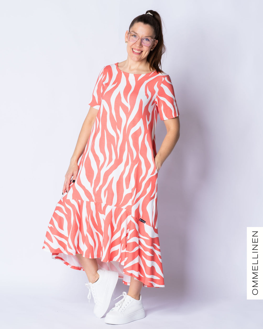 WHOOPS! HULMU dress, Villi - coral - S