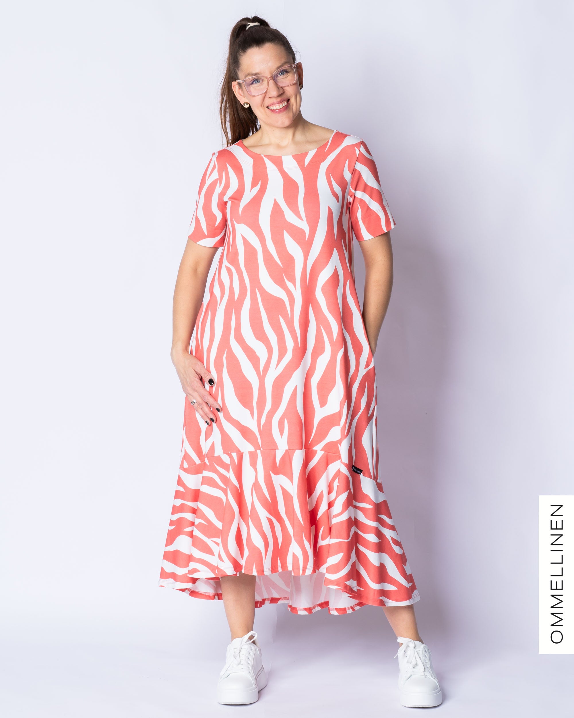 WHOOPS! HULMU dress, Villi - coral - S