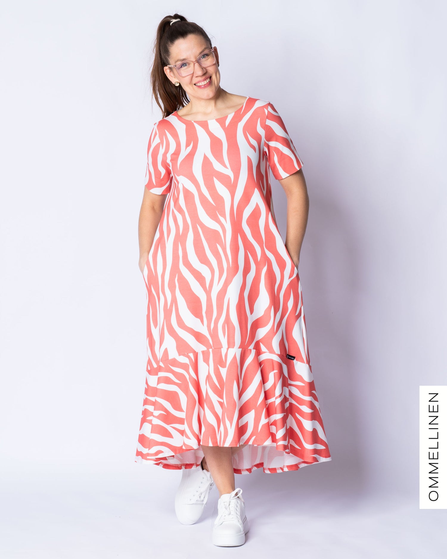 WHOOPS! HULMU dress, Villi - coral - S