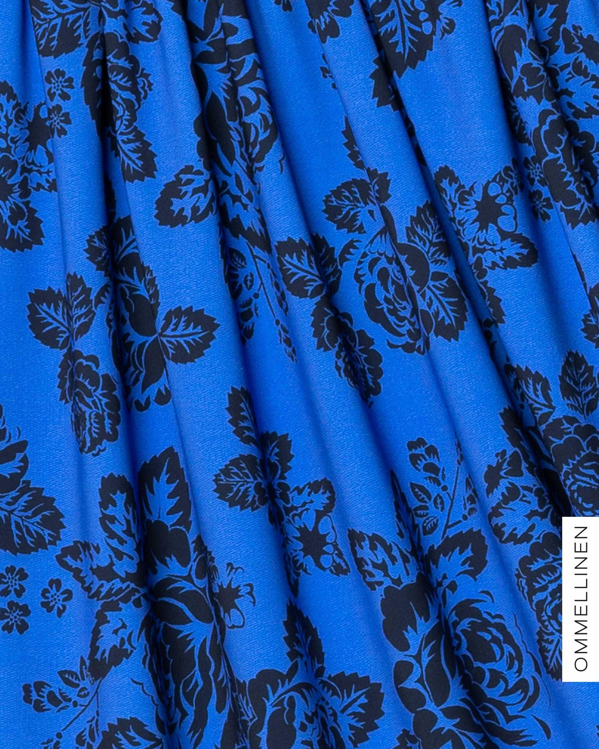 Lycra, Babushka Roses Lace - blue