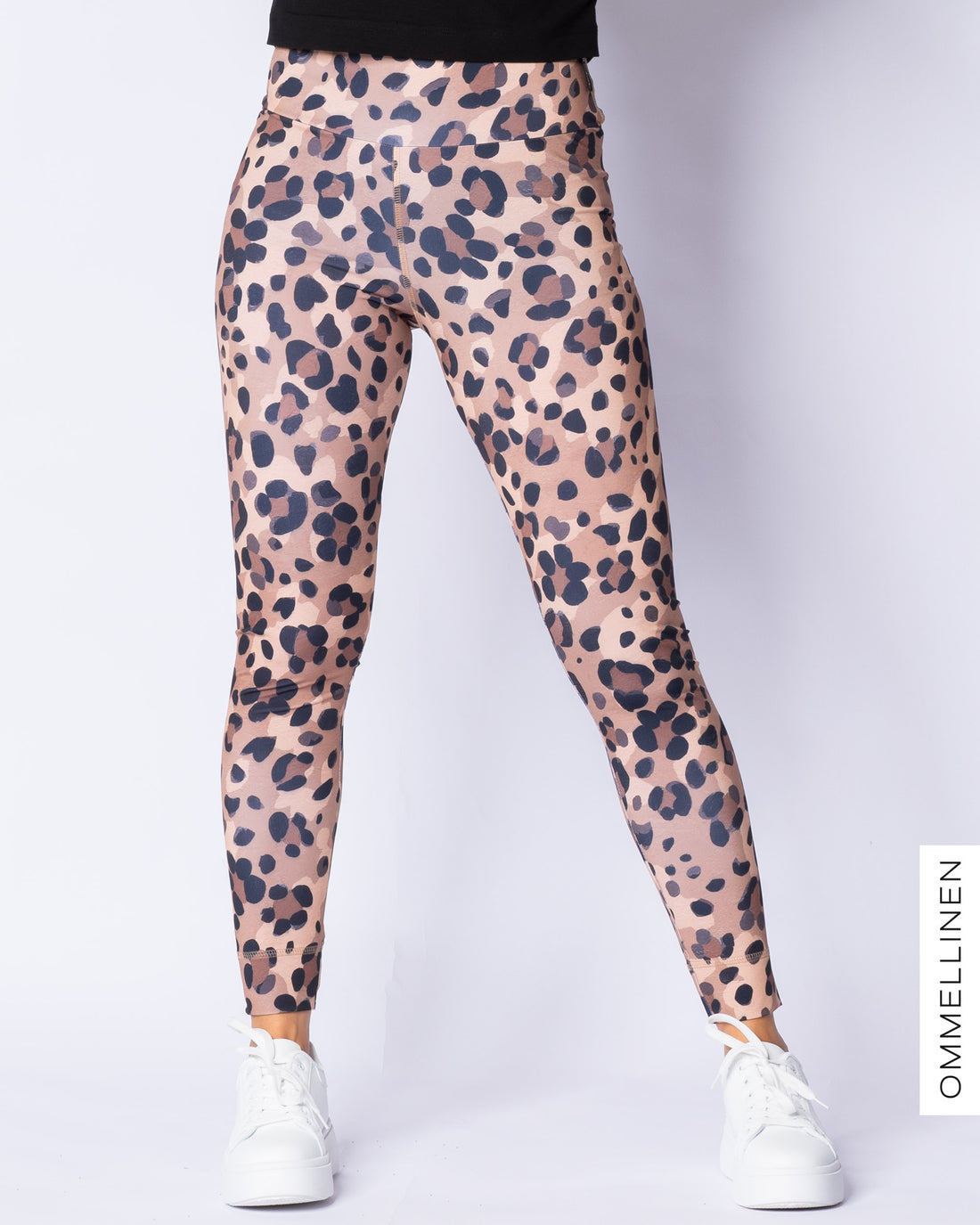 SPORT leggings, Kukkaleopardi - sand