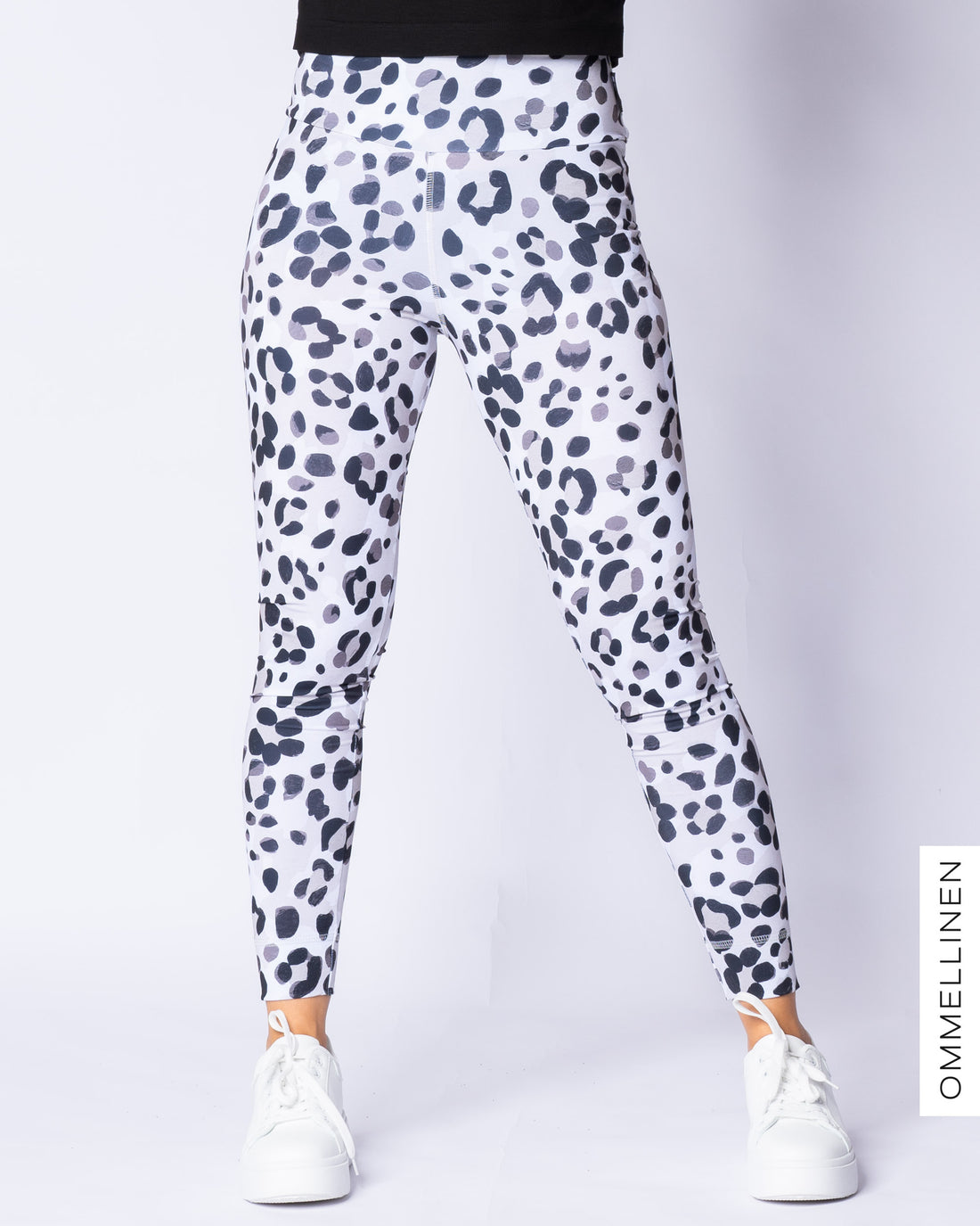 SPORT leggings, Kukkaleopardi - grey