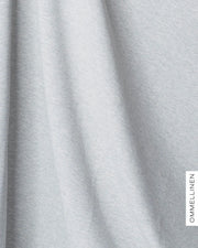 Ottoman - cotton knit - PRE-CUT, melange grey