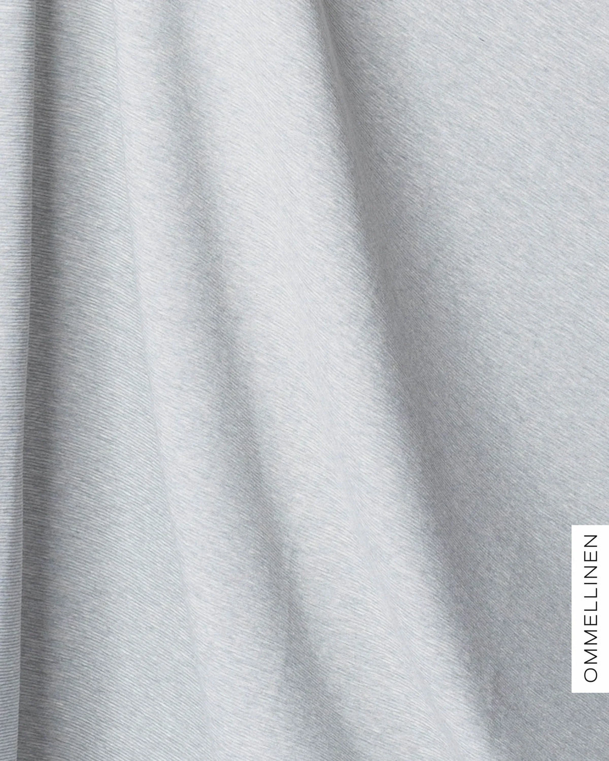 Ottoman - cotton knit - PRE-CUT, melange grey