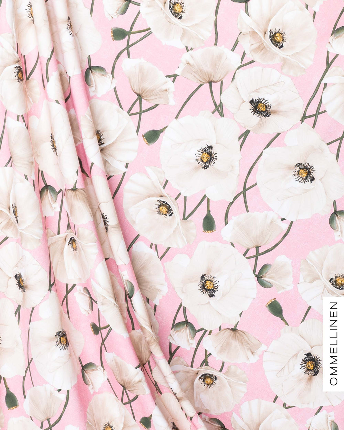 Digitrikoo - PALA, Yökukka - vaaleanpunainen/luonnonvalkoinen