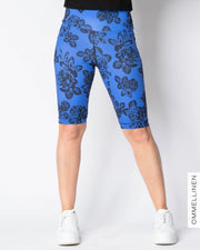 SPORT shorts, Babushka Roses Lace - blue
