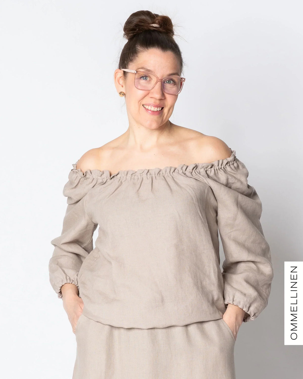 LINEN shirt, sand