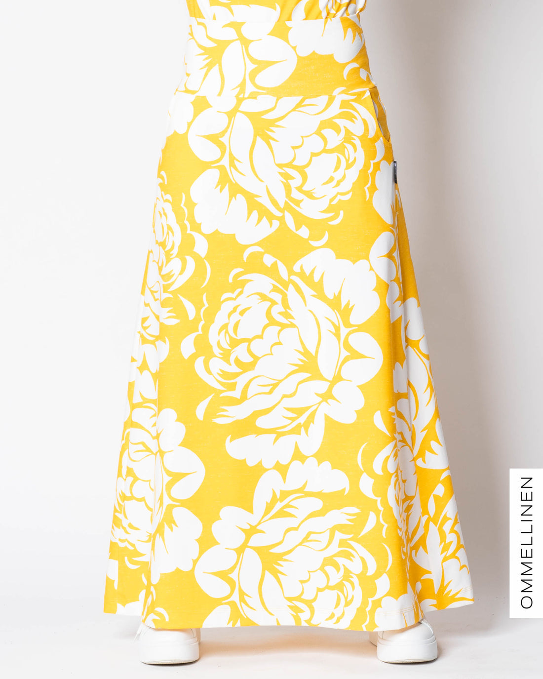 MAXI skirt, Babushka Roses Giant - yellow/white