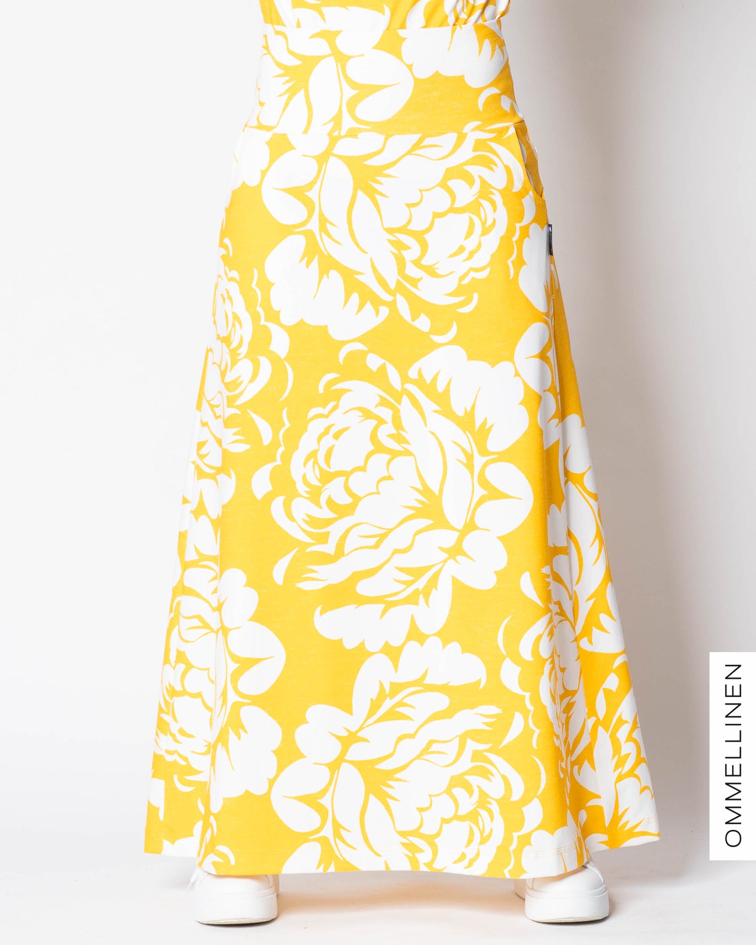 MAXI skirt, Babushka Roses Giant - yellow/white