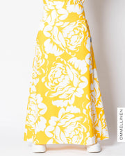 MAXI skirt, Babushka Roses Giant - yellow/white