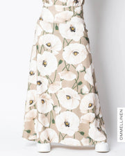 MAXI skirt, Yökukka - sand/off-white
