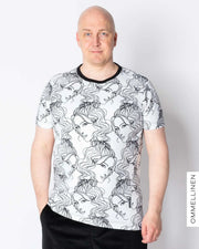 Men's T-shirt, Woman - white