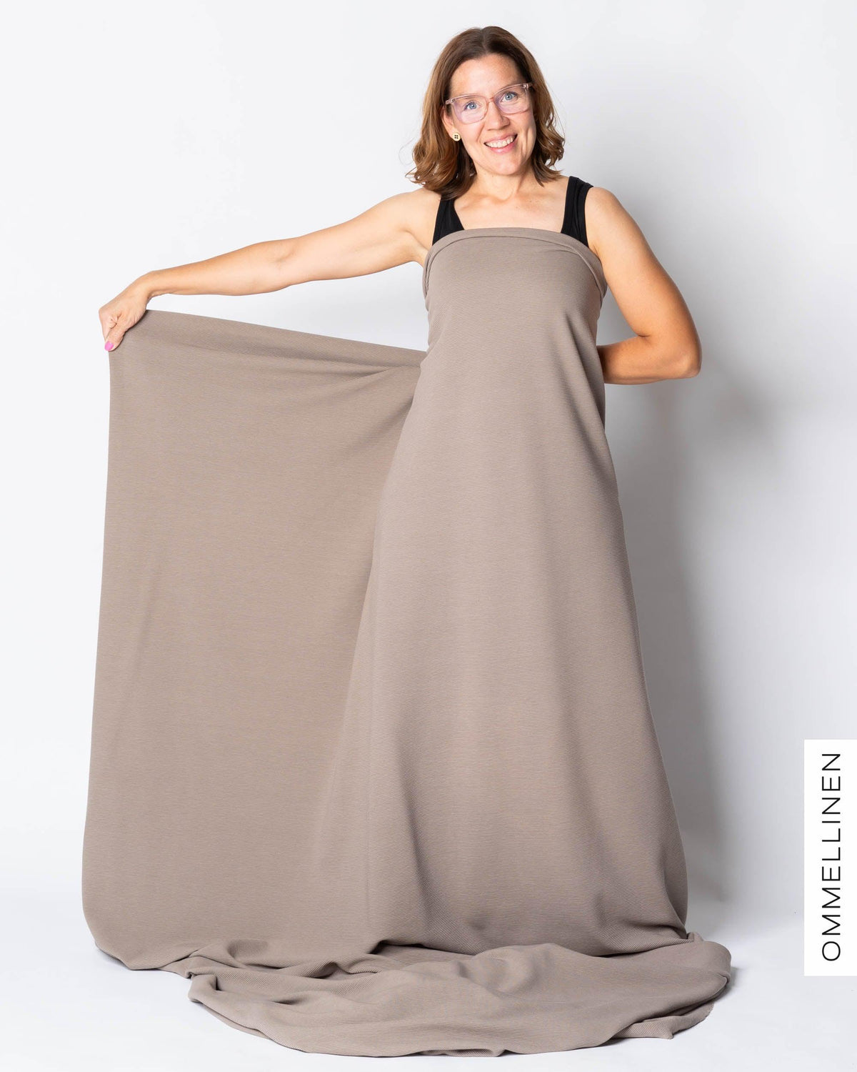Ottoman - cotton knit - PRE-CUT, clay