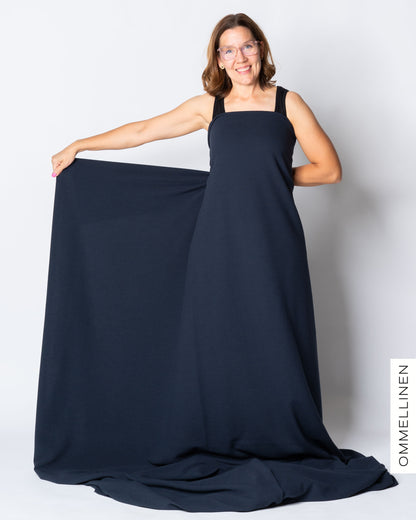 Ottoman - puuvillaneulos, navy