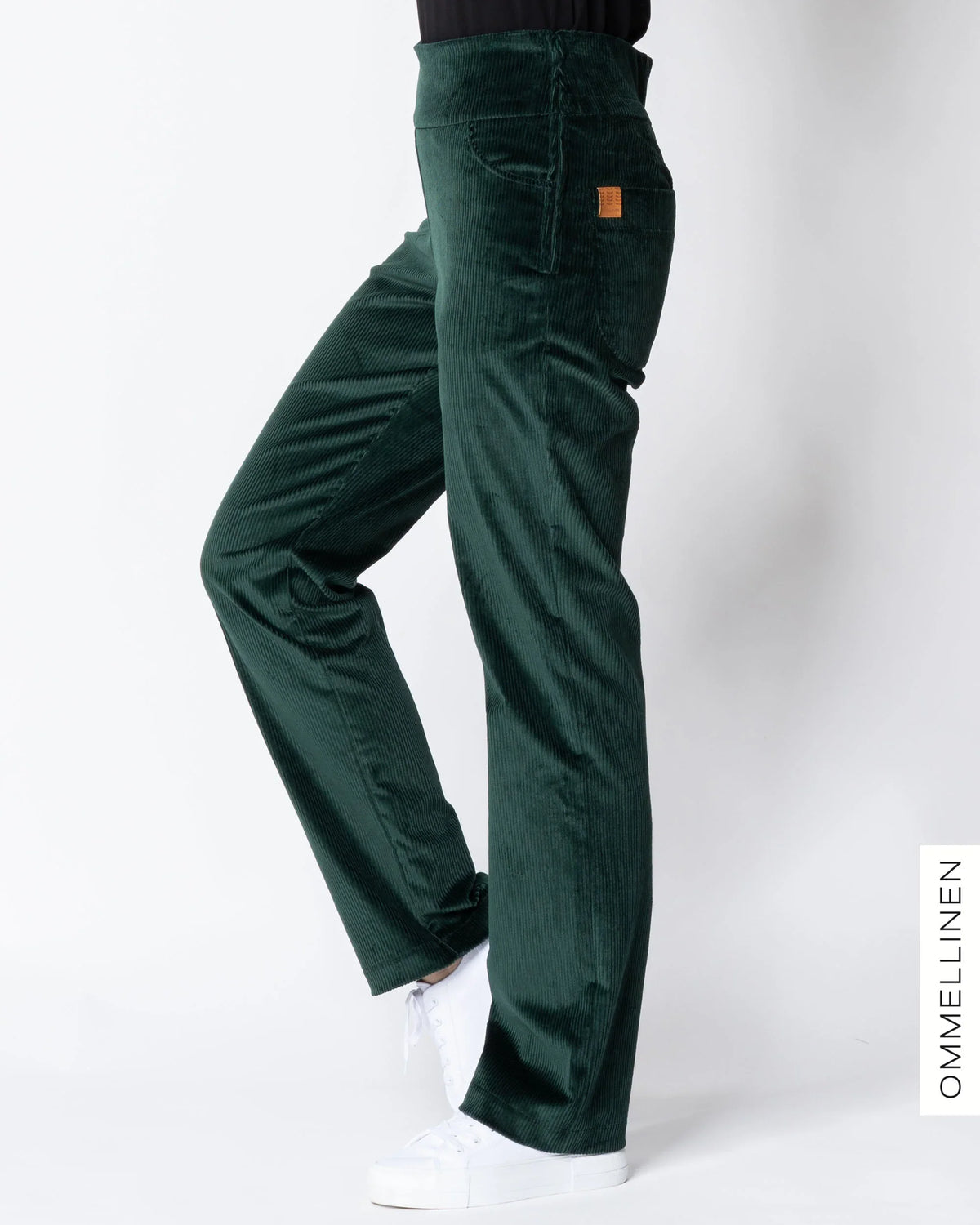 POCKET corduroy pants - LONG LENGTH, green