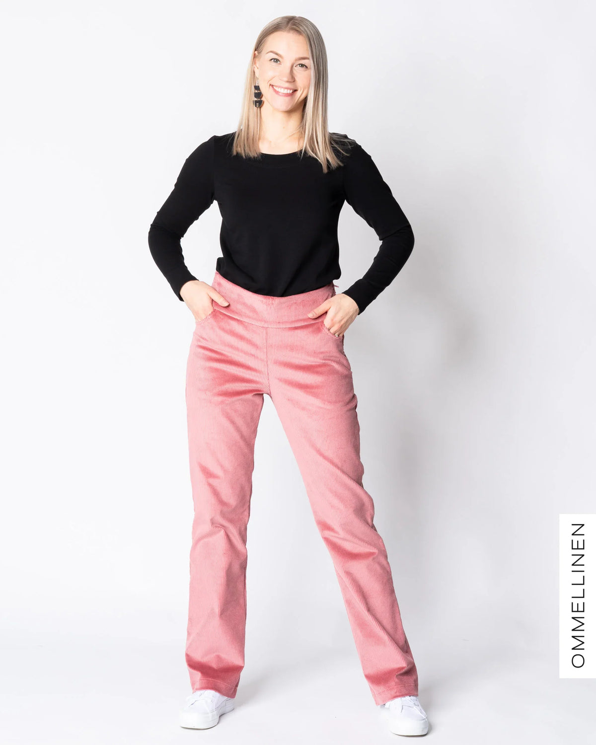 POCKET corduroy pants - NORMAL LENGTH, rose