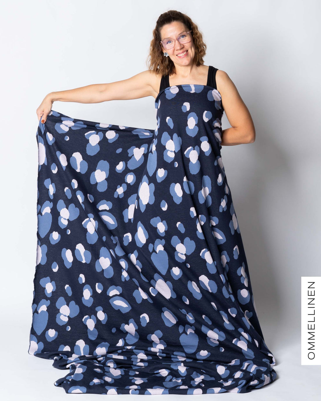 Organic cotton knit, Mielitietty - blue