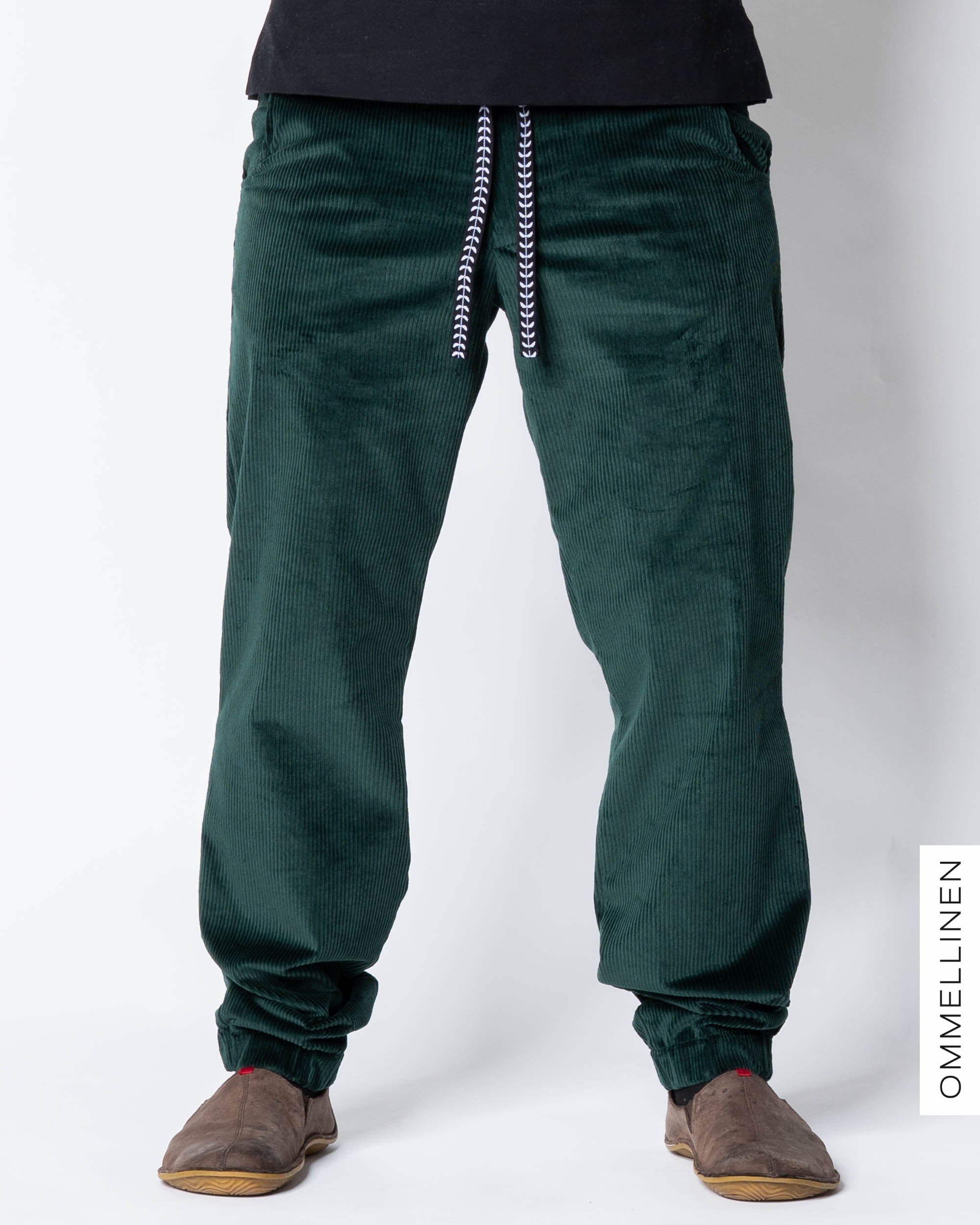 Miesten vakosamettihousut, vihreä