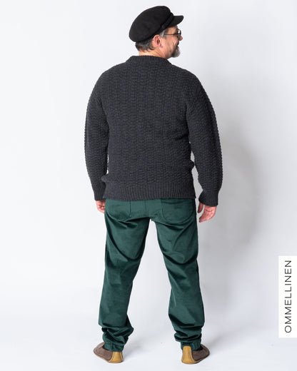 Miesten vakosamettihousut, vihreä