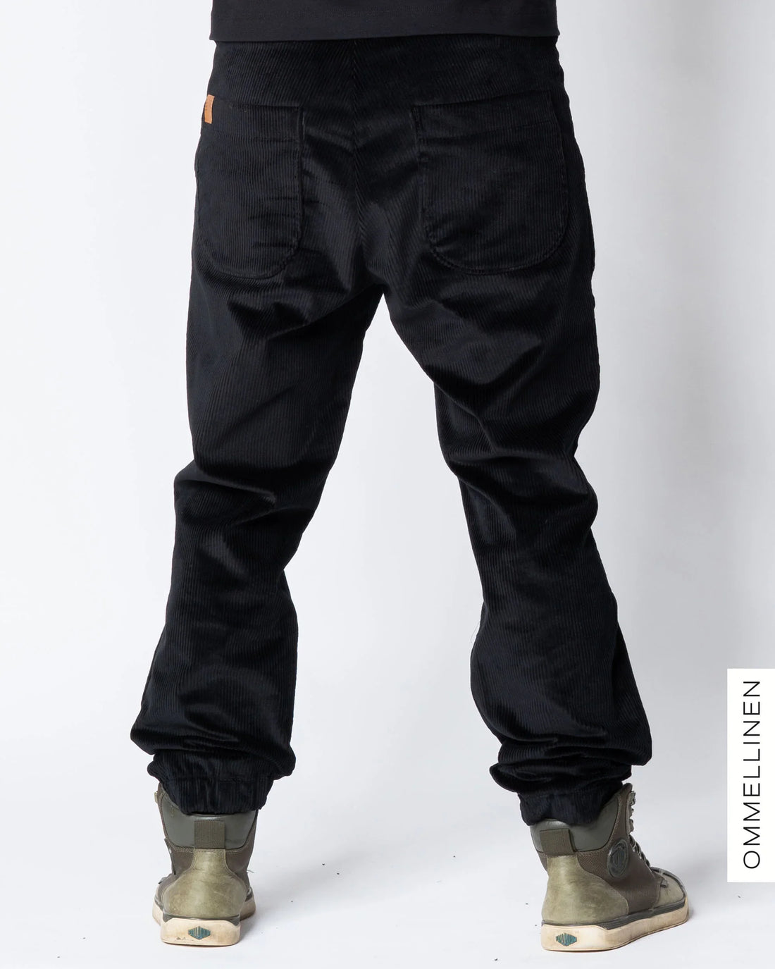 Miesten vakosamettihousut, musta