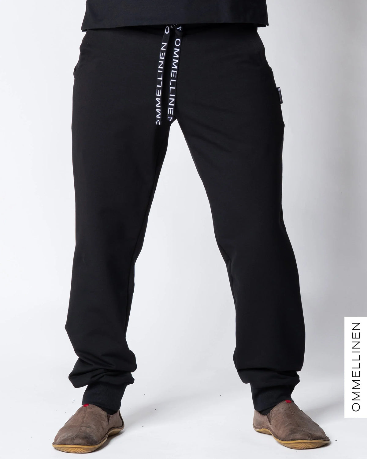 MEN'S COLLEGE sweatpants, black - brushed