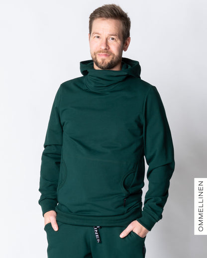 HUPS! Miesten huppari, smaragdi - harjattu - L 