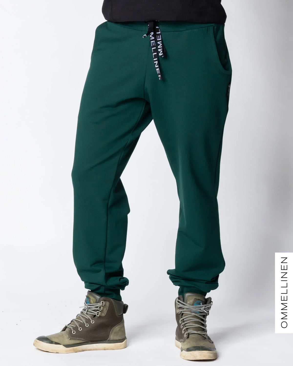 MEN'S COLLEGE sweatpants, emerald - brushed