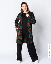 SÄRMÄ jacket, Babushka Roses - black/brown