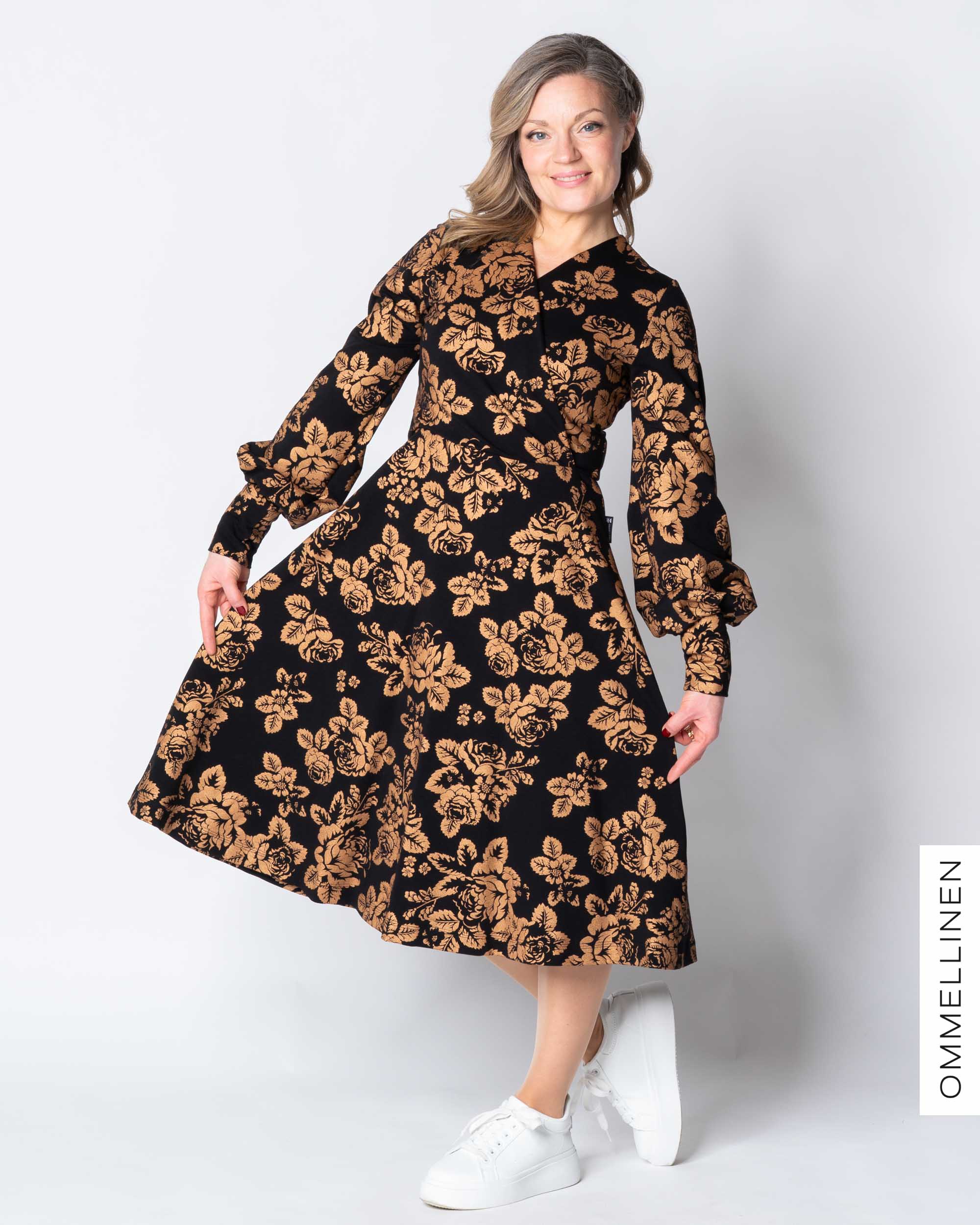 HELMI dress, Babushka Roses - copper