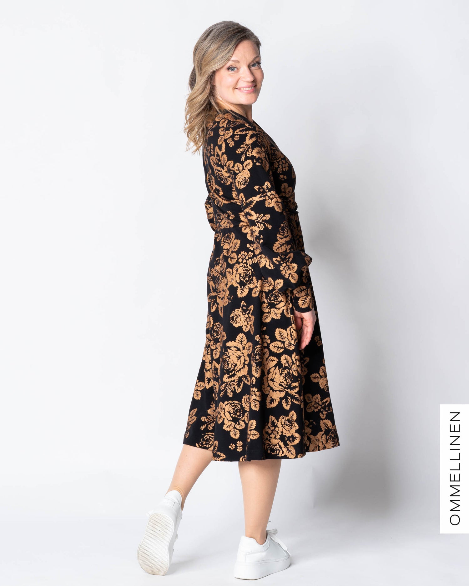 HELMI dress, Babushka Roses - copper