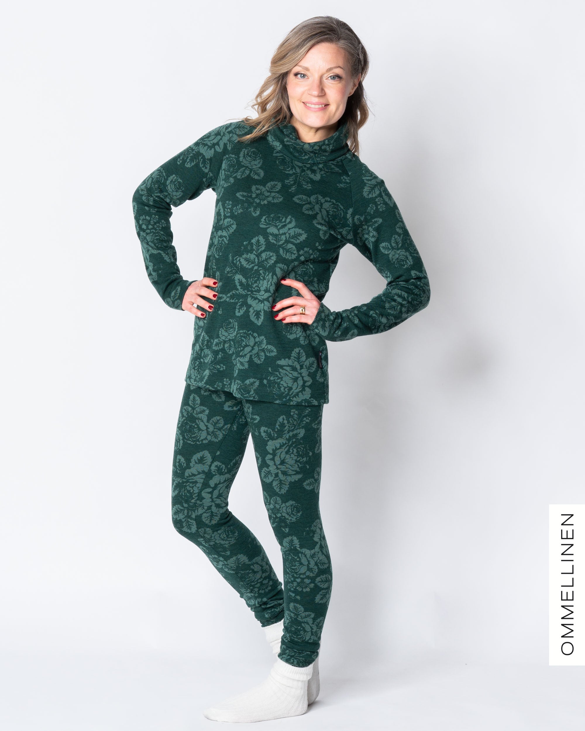 Merinopoolo, Babushka Roses - vihreä