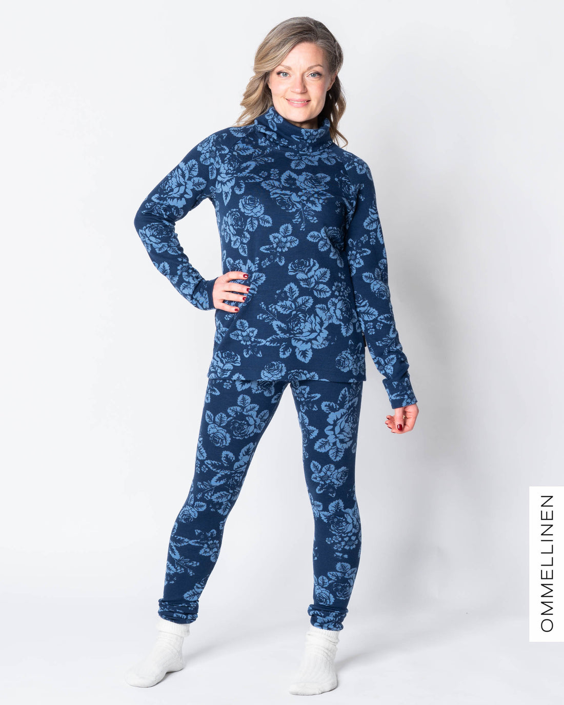 Merinoleggarit, Babushka Roses - sininen