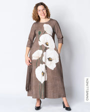 UNELMA dress, Yökukka - brown