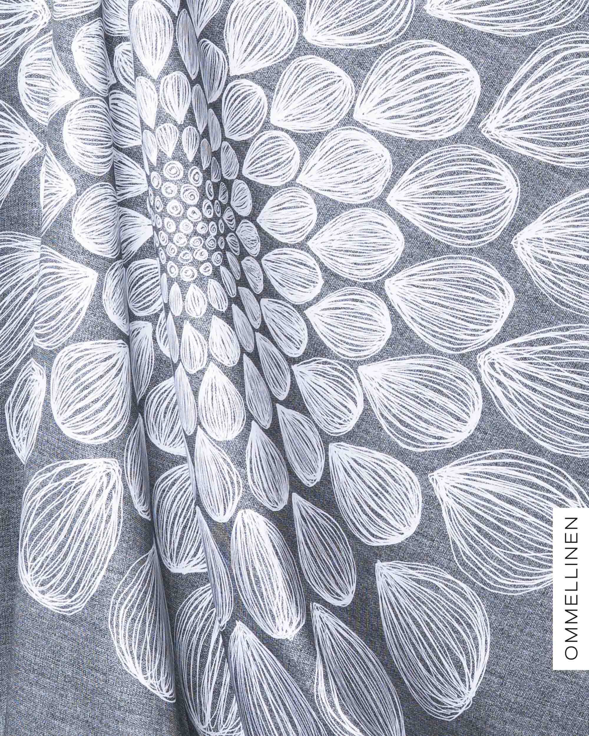 Puuvillasatiini, Kaipuu RAPORTTI - harmaa