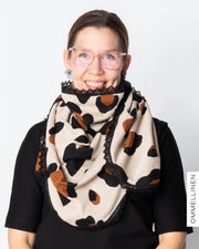 KOLMIO scarf, Mielitietty - sand