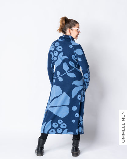 WOOL dress, Kaunotar - blue