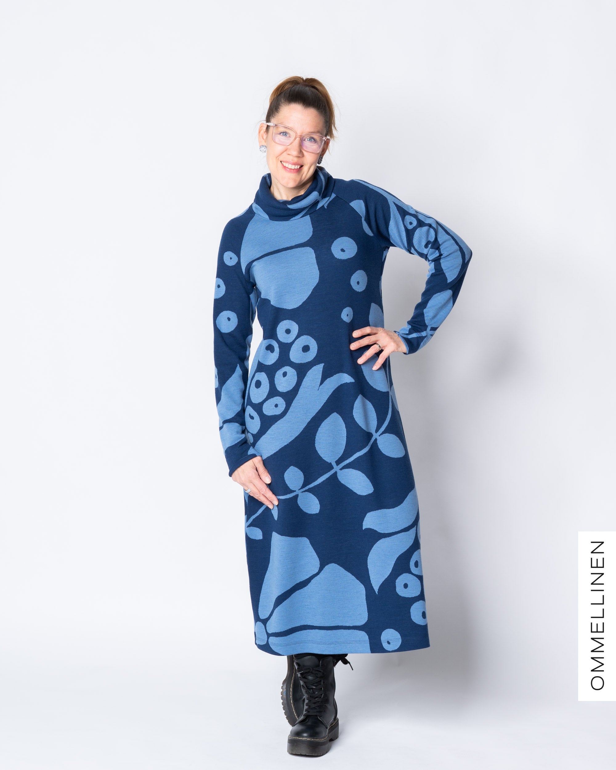 WOOL dress, Kaunotar - blue