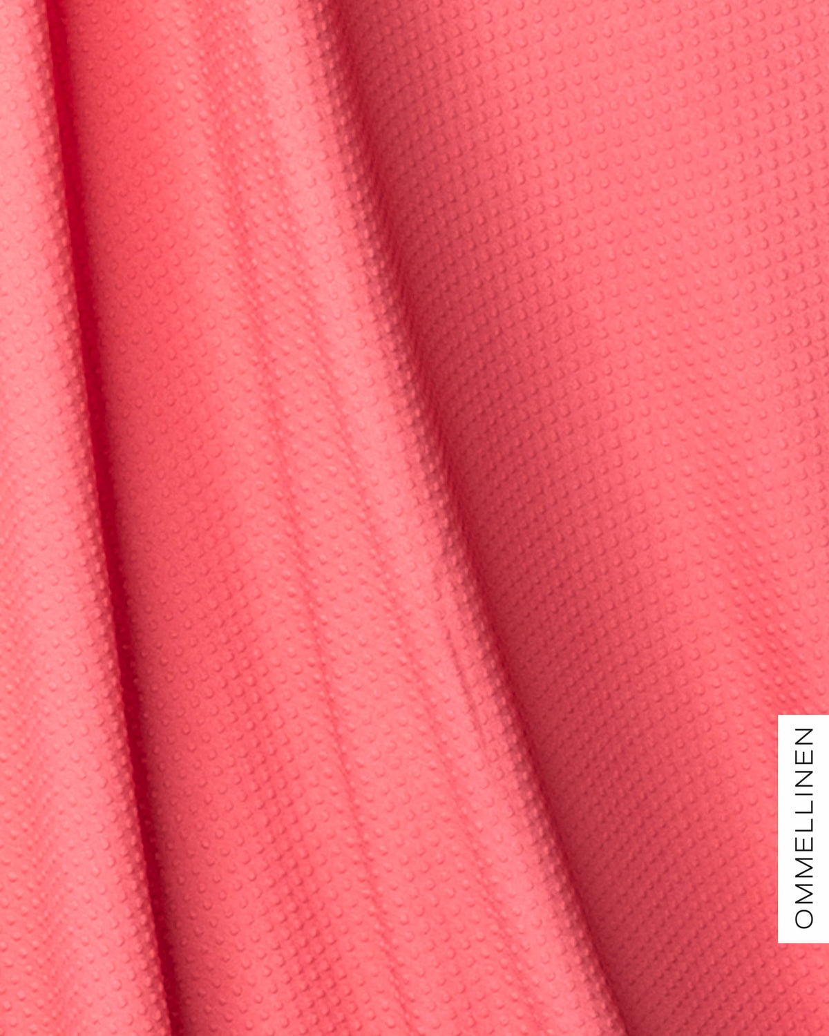 Embossed viscose knit - PRE-CUT, deep coral